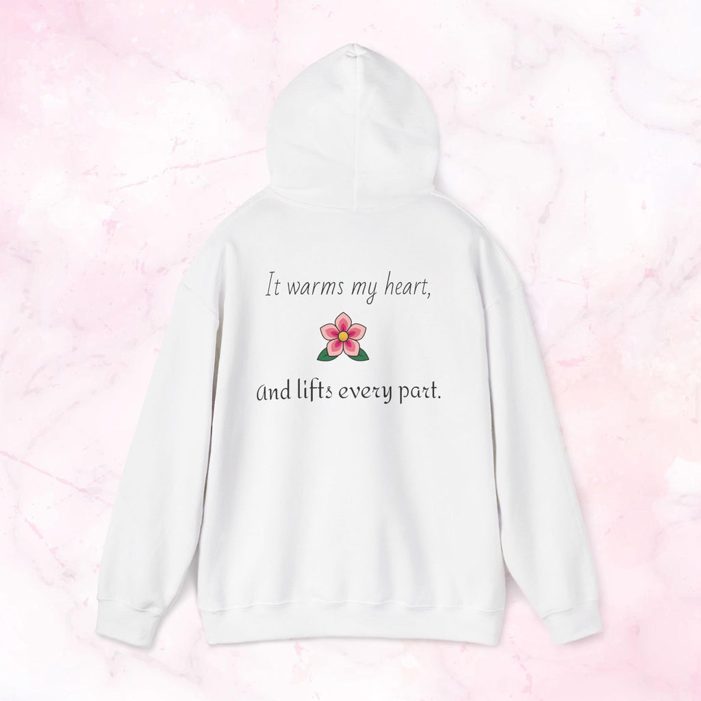 Like Wind Through Trees” Cozy Pink Flower Sweatshirt | Soft Aesthetic Hoodie