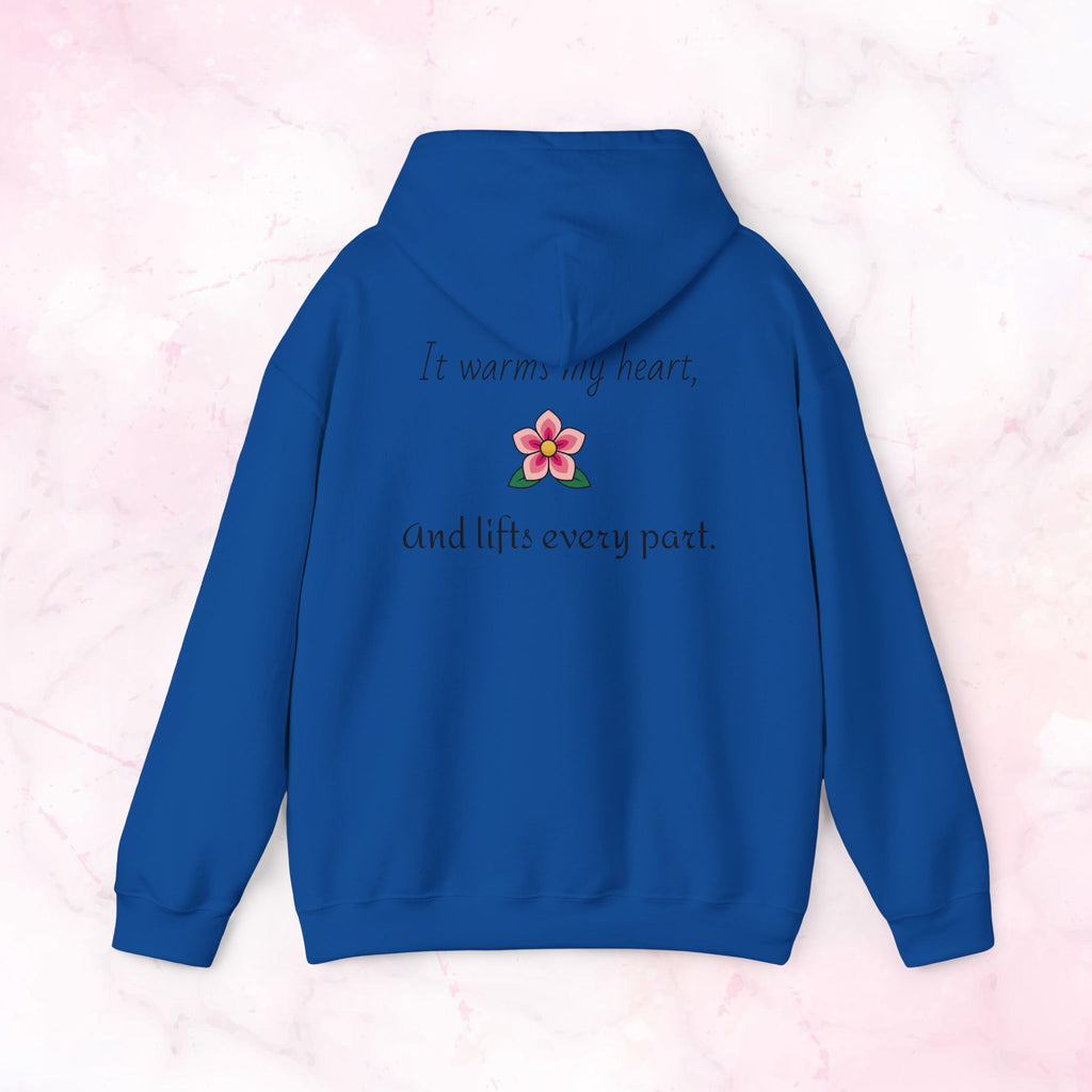Like Wind Through Trees” Cozy Pink Flower Sweatshirt | Soft Aesthetic Hoodie