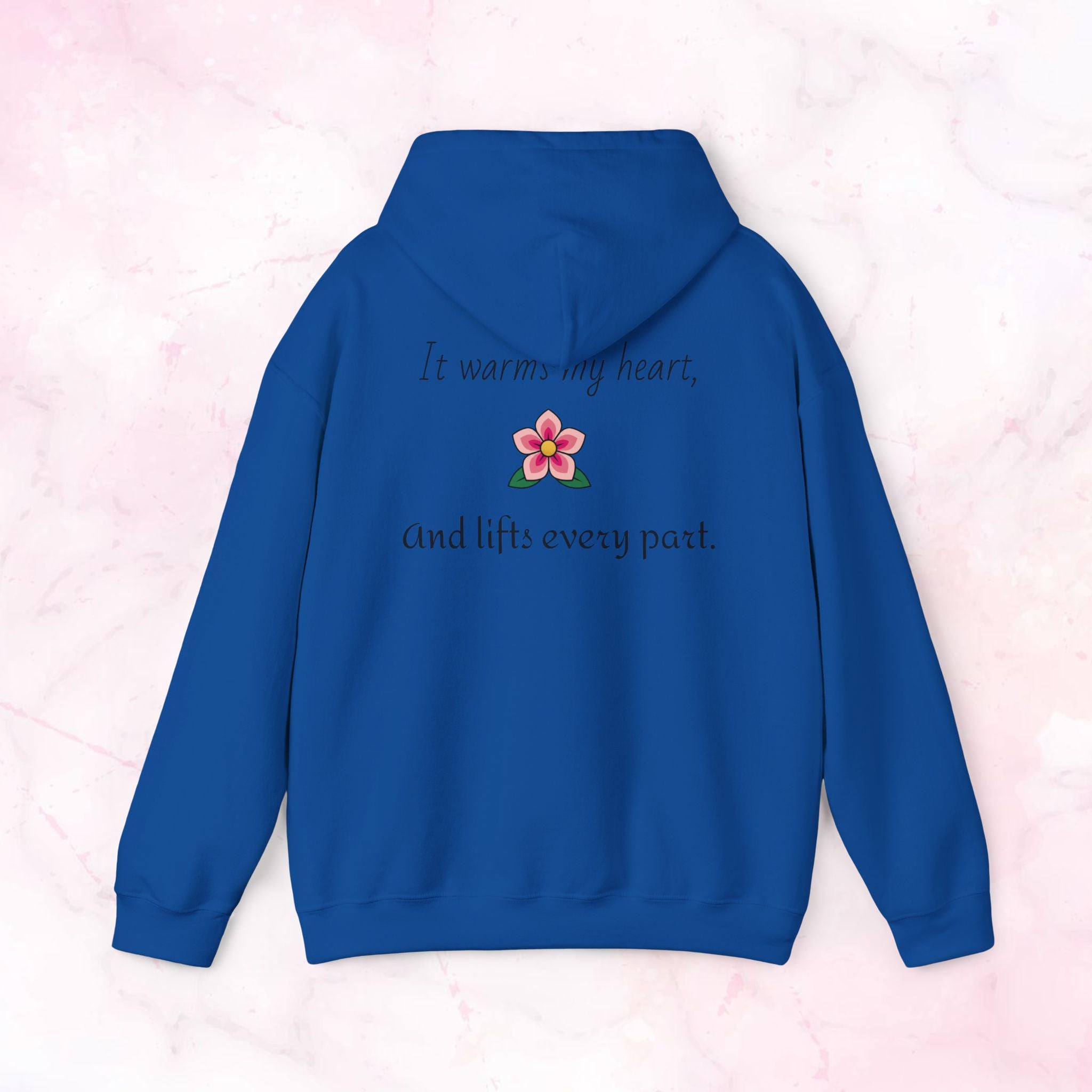 Like Wind Through Trees” Cozy Pink Flower Sweatshirt | Soft Aesthetic Hoodie
