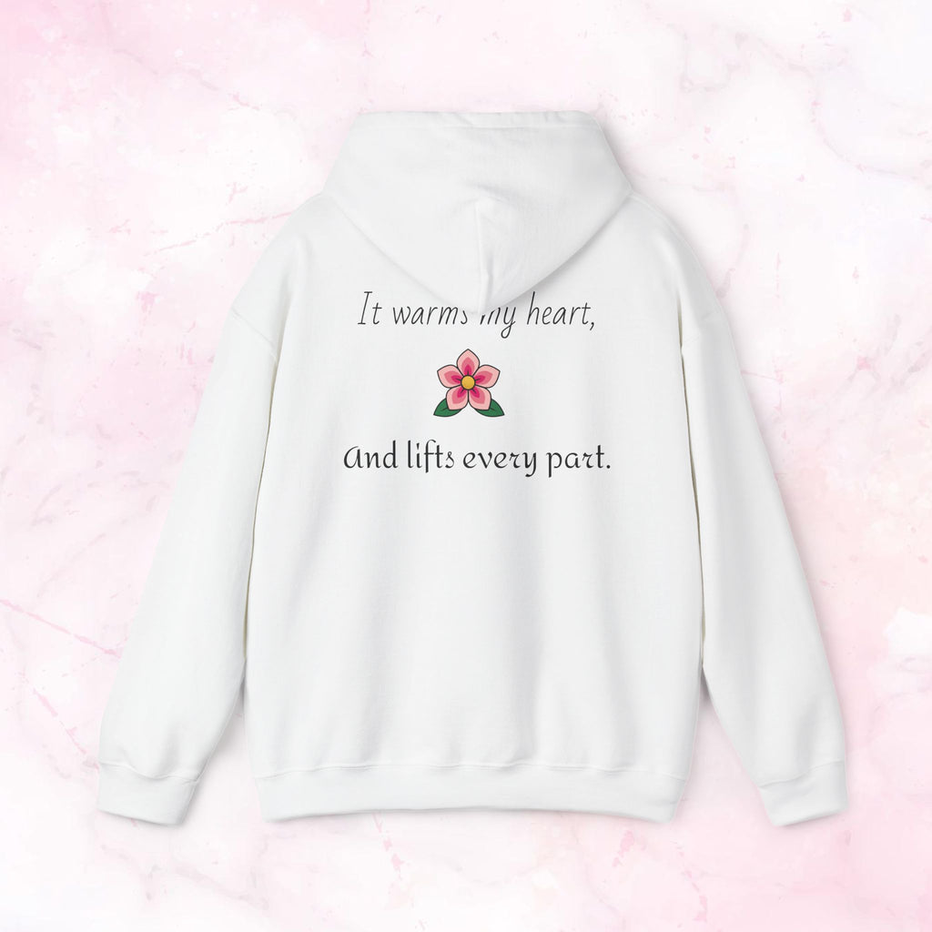Like Wind Through Trees” Cozy Pink Flower Sweatshirt | Soft Aesthetic Hoodie