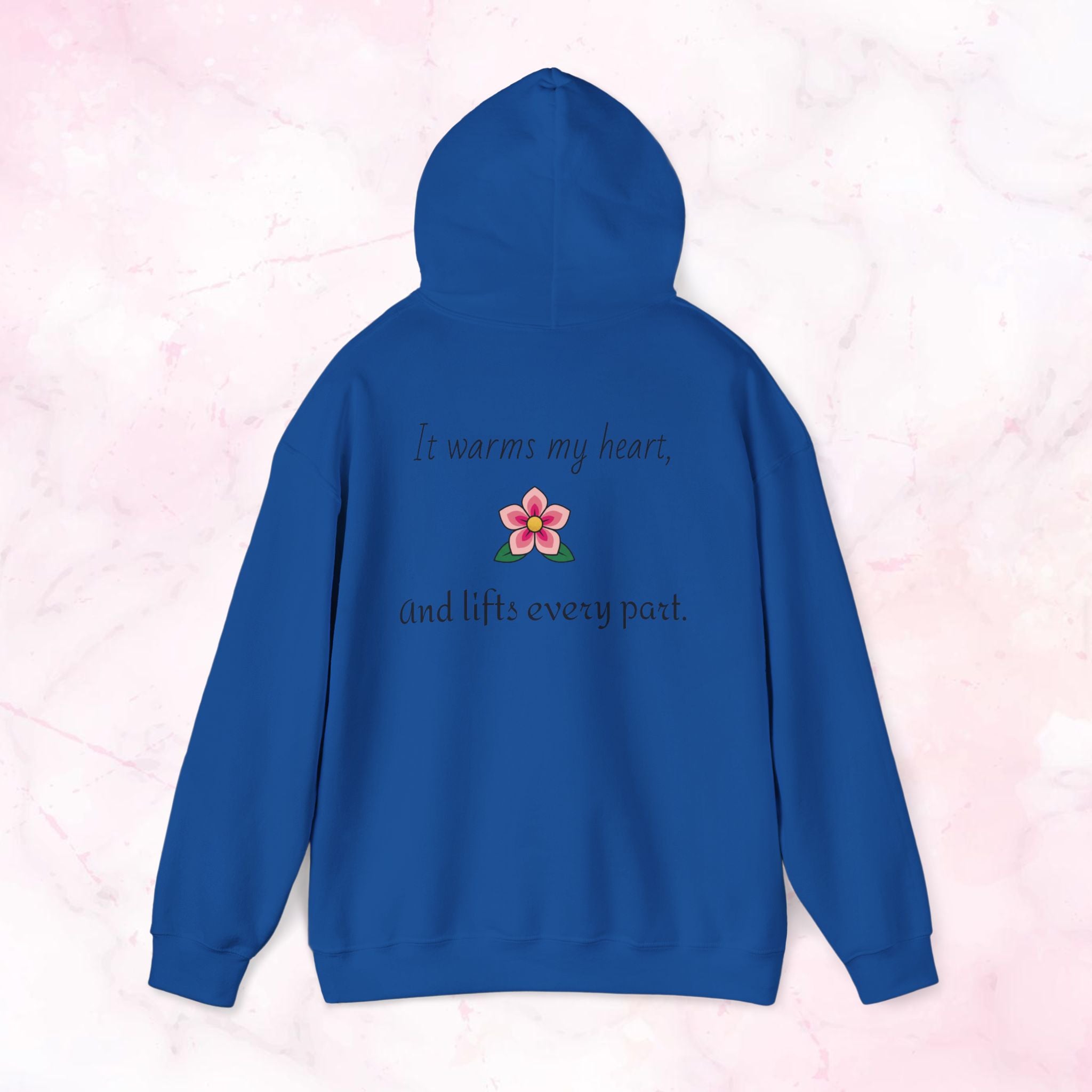 Like Wind Through Trees” Cozy Pink Flower Sweatshirt | Soft Aesthetic Hoodie